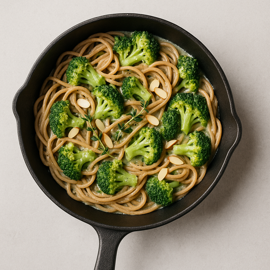 Spaghetti with Broccoli and Almonds