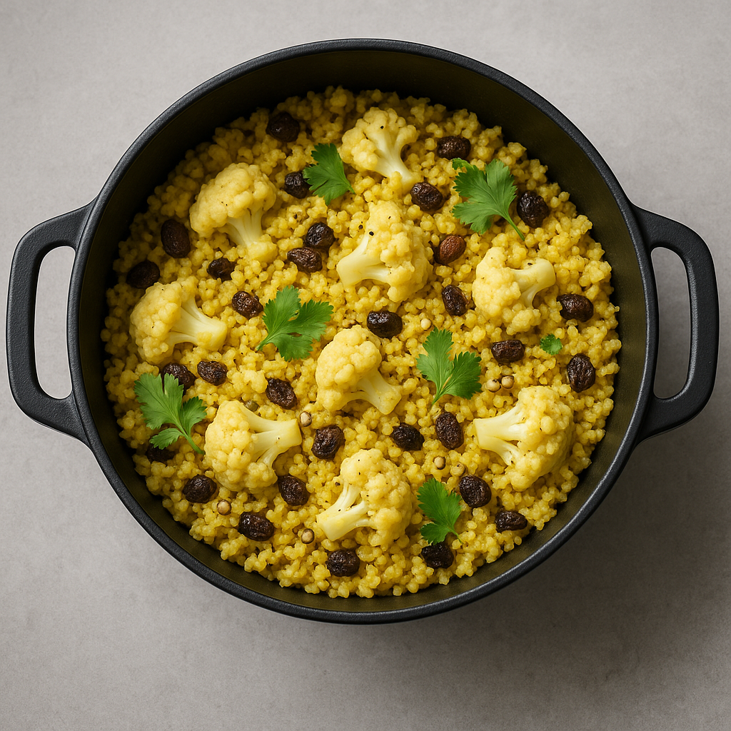 Bulgur with Cauliflower and Curry