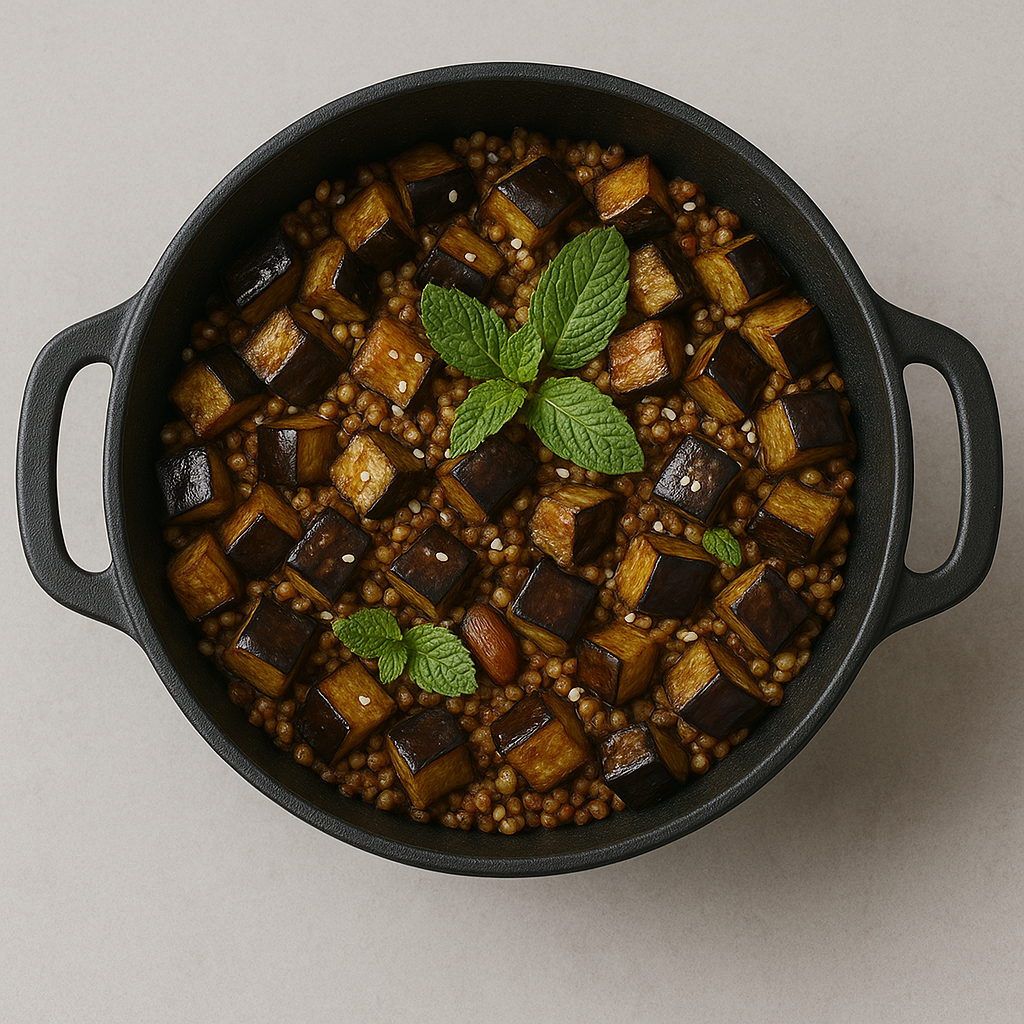 Eggplant with Buckwheat