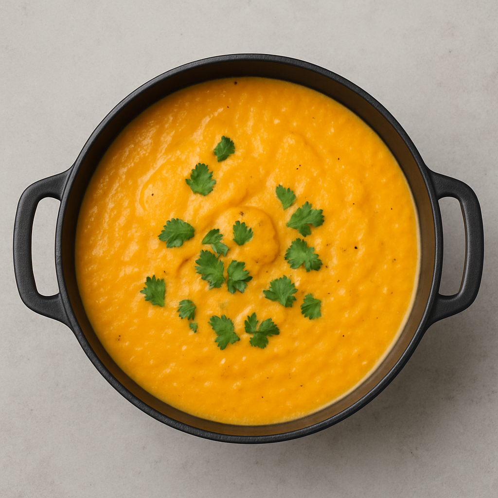 Pumpkin Cream Soup with Coconut