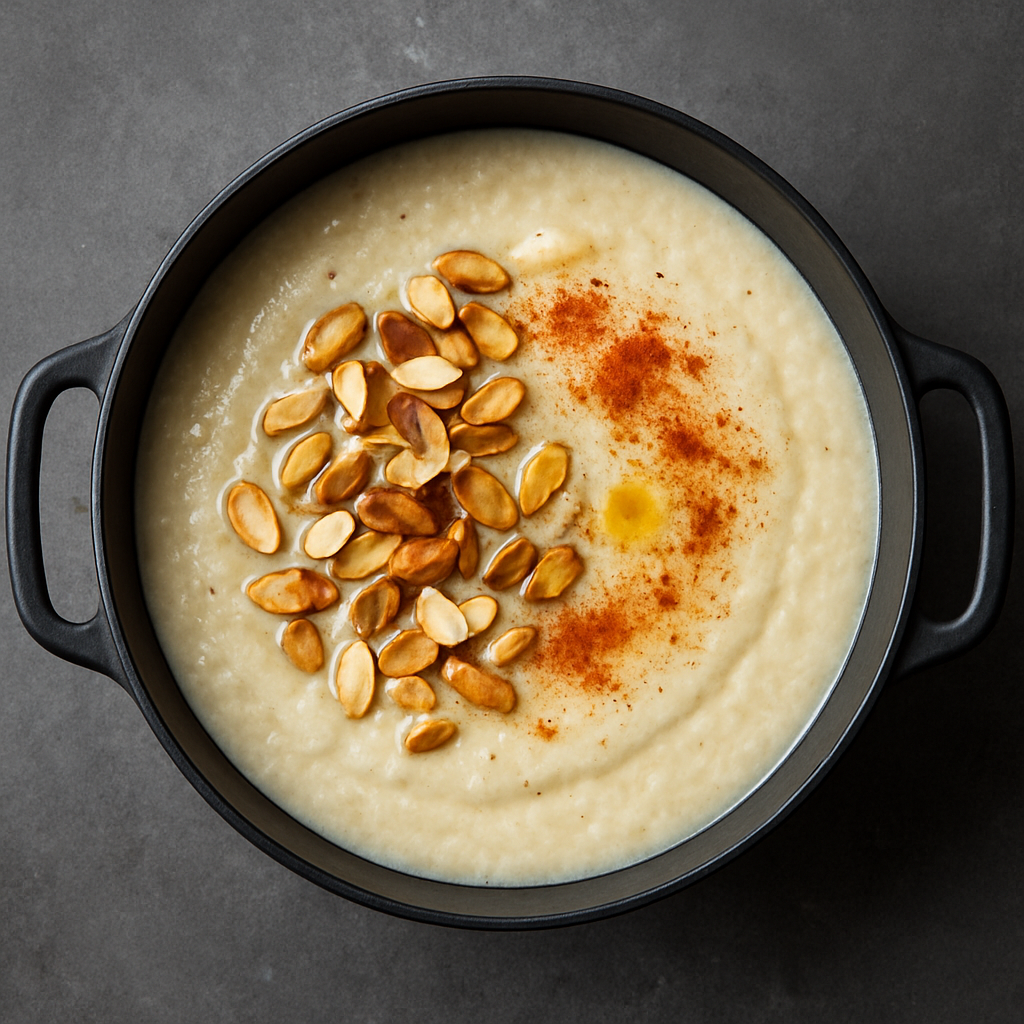Cauliflower Soup with Almonds