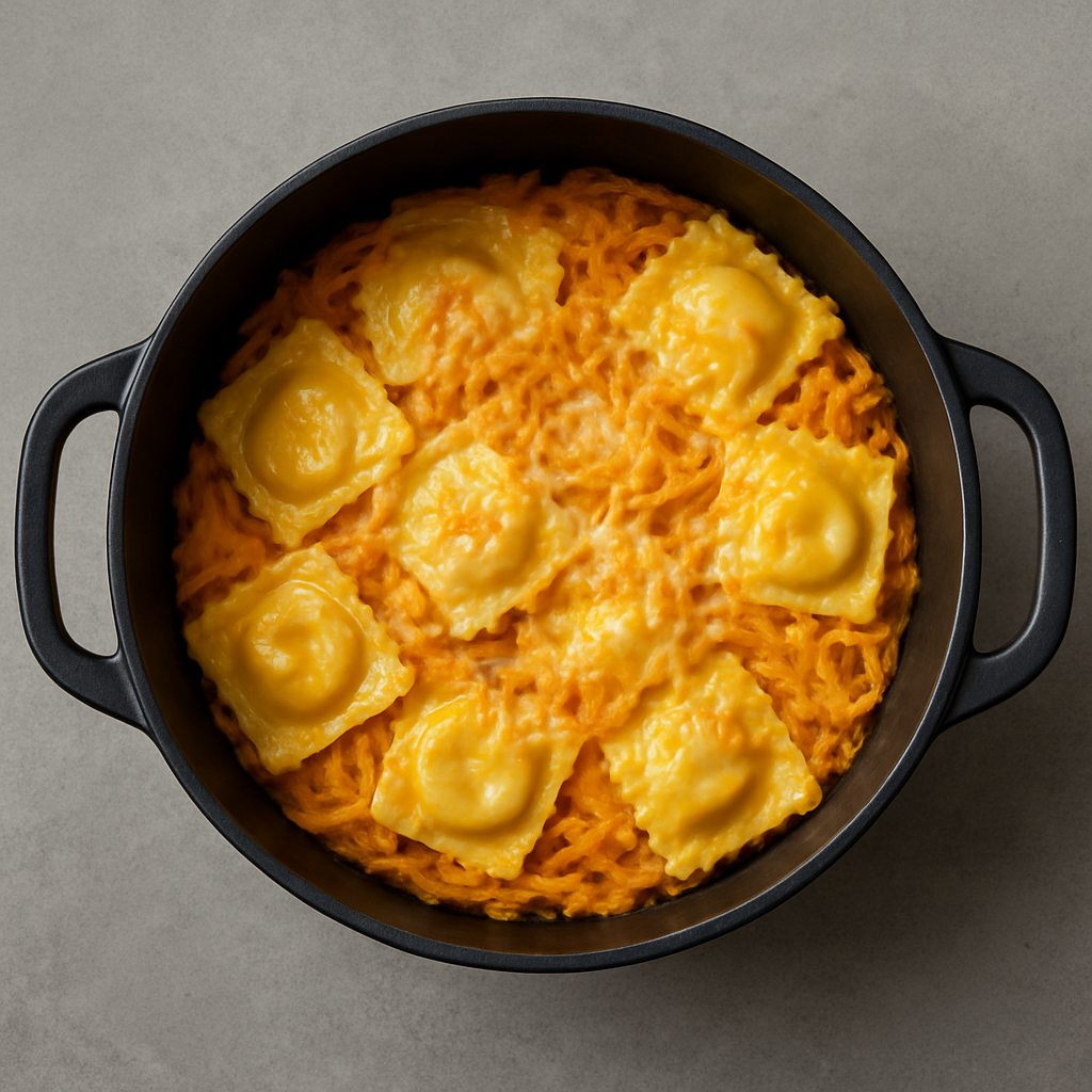Ravioli Casserole with Pumpkin