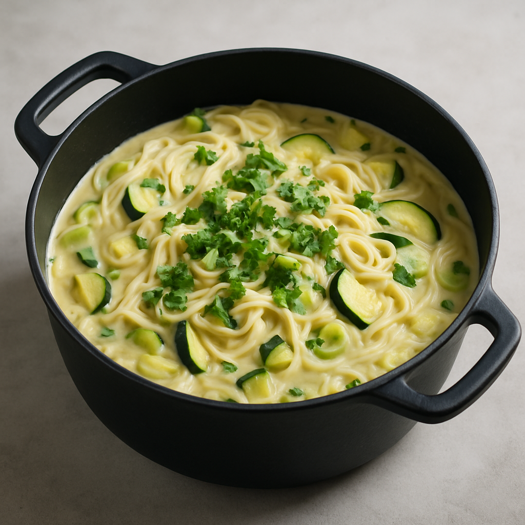 Rice Noodles with Leek and Coconut